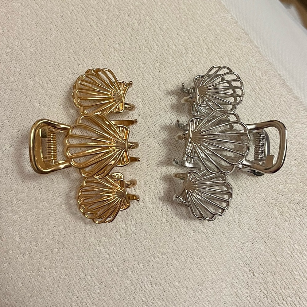 Metal shell claw clips